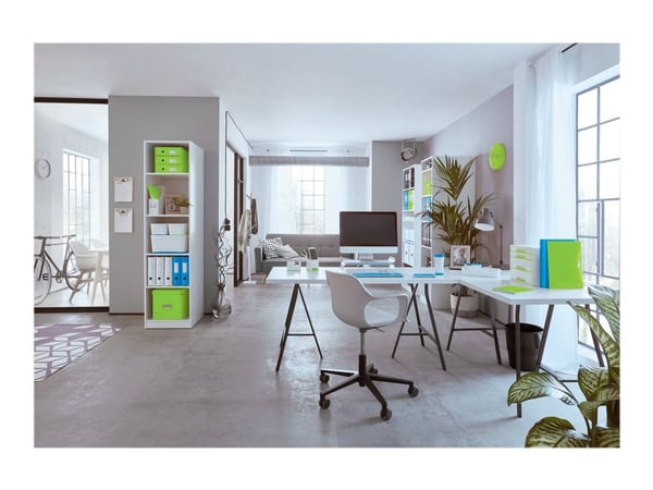 Leitz WOW - Ringperm - for A4 (210 x 297 mm) - kapasitet: 190 ark - blå metallic
