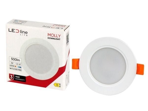 Ledline innfelte LED-lys MOLLY 40K 5W 500LM