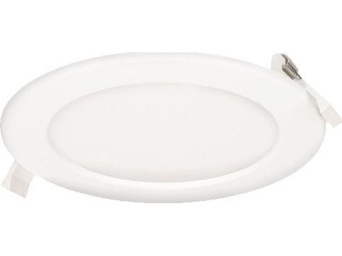 Orno EURUS LED 12W downlight, innfelt, rund, 800 lm, 3000K, hvit, innebygd LED-driver