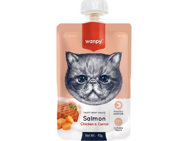 Wanpy kattepasta - laks og grønnsaker 90 g