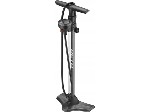 BETO stål CMP-161SGB gulvpumpe, tri-ventil-hode med manometer