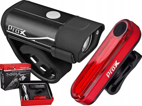 Belysningssett ProX Hydra 400Lm + Wega 40Lm USB