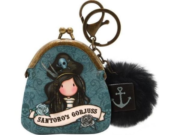 Santoro London plånbok/nyckelring - Gorjuss Pirates - Black Pearl