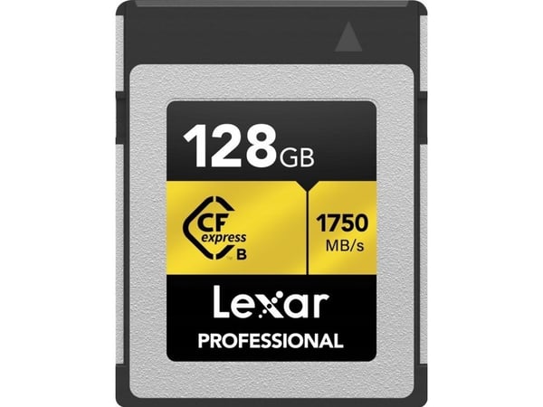 Lexar LCXEXPR128G-RNENG, 128 GB, CFexpress tyyppi B, 1900 MB/s, 1500 MB/s, Hopea