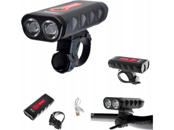 ProX Sirius hodelykt 2×CREE XP-G3 900Lm USB