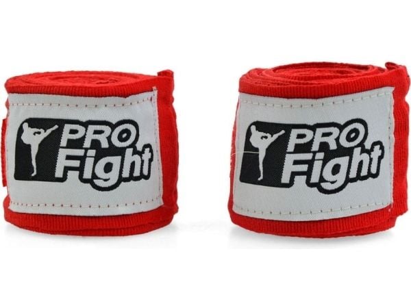 Profight Bandaż Bokserski 4m Czerwony