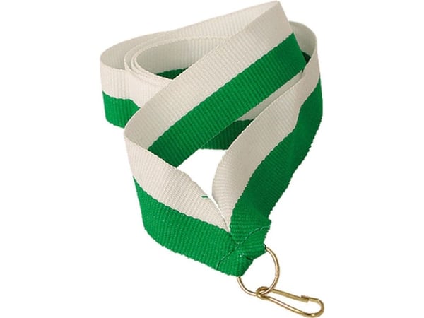 Victoria Sport bånd 11 mm - hvit/grønn Victoria Sport bånd 11 mm - hvit/grønn