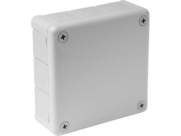 ViPlast 051-03 rasia n/t harmaa ilman liittimiä ruuvittomilla läpivientitiivisteillä 12-syöttö, mitat/ulkomitat 118x118x46 mm IP55 ViPlast 7502 ViP...