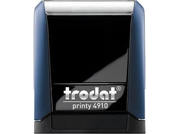 Trodat stempel Trodat 4910 blå - svart pute 26x9 mm