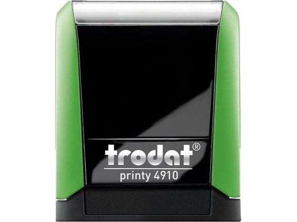 Trodat stämpel 4910 grön - svart dyna 26x9 mm