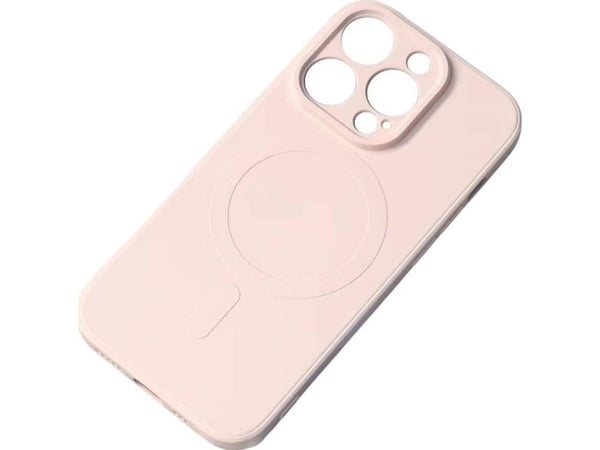 MagSafe-kompatibelt silikondeksel til iPhone 15 Pro Silikondeksel - rosa