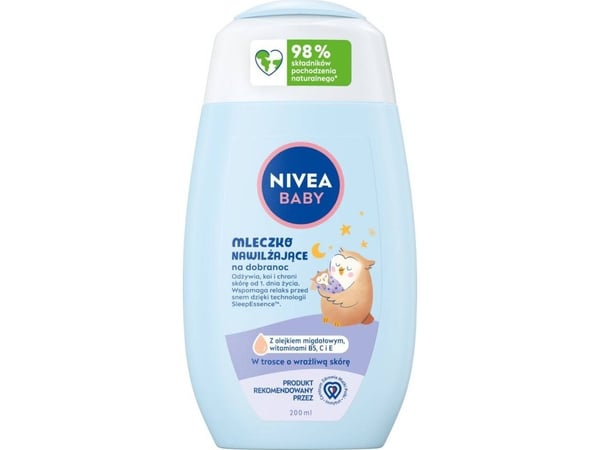 Nivea Nivea Baby fuktighetsgivende sengetid melk 200ml