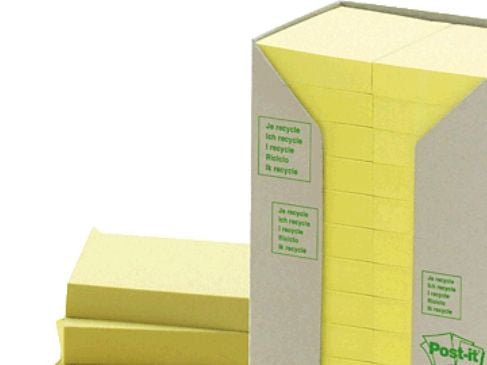 3M 653-1T, Keltainen, 38 mm, 51 mm, 100 kpl, 24 arkkia