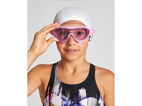 Arena The One Mask Jr, Unisex, En Størrelse, Rosa, Gjennomsiktig, Polykarbonat, Silikon, Fiolett, Polykarbonat Arena The One Mask Jr, Unisex, En Størrelse, Rosa, Gjennomsiktig, Polykarbonat, Silikon, Fiolett, Polykarbonat