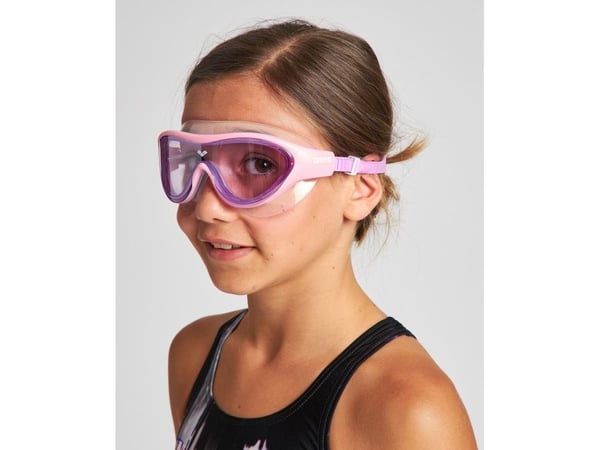 Arena The One Mask Jr, Unisex, En Størrelse, Rosa, Gjennomsiktig, Polykarbonat, Silikon, Fiolett, Polykarbonat