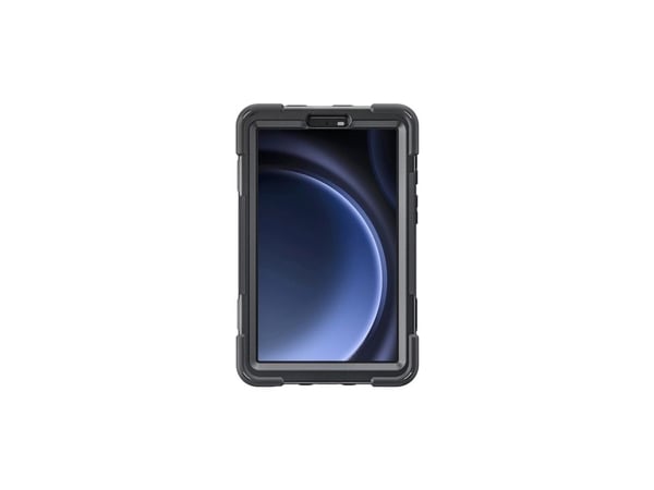 4smarts GRIP - Baksidedeksel for nettbrett - robust - polykarbonat, termoplast-polyuretan (TPU), gummi - svart - for Samsung Galaxy Tab A9
