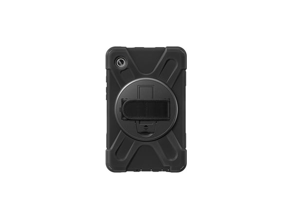 4smarts GRIP - Baksidedeksel for nettbrett - robust - polykarbonat, termoplast-polyuretan (TPU), gummi - svart - for Samsung Galaxy Tab A9