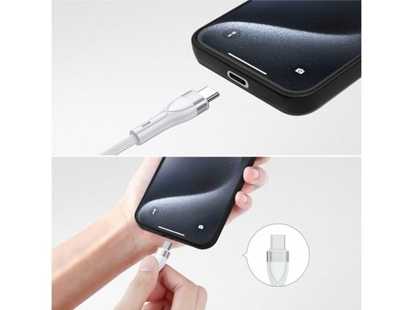 4smarts 541024, 1,2 m, USB A/USB C, USB C/Micro USB-A/Lightning, Hvit