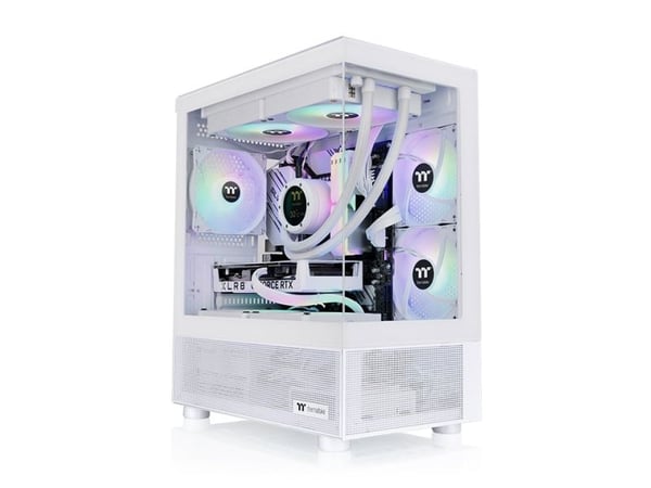 Thermaltake View 170 TG ARGB - Mid tower - micro ATX - sidepanel med vindu (herdet glass) - ingen strømforsyning (ATX) - snø - USB/lyd