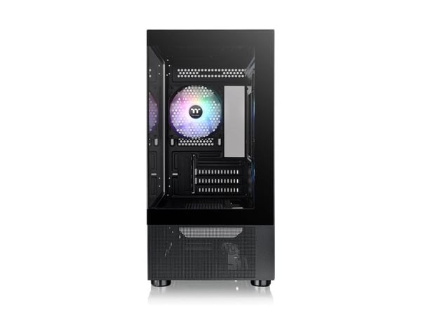 Thermaltake View 170 TG ARGB - Micro case - micro ATX - sidepanel med vindu (herdet glass) - ingen strømforsyning (PS/2) - svart - USB/lyd