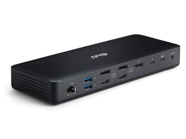 CLUB3D CSV-1583, langallinen, Thunderbolt 4, musta, MicroSD (TransFlash), SD, 40 Gbit/s, Kensington