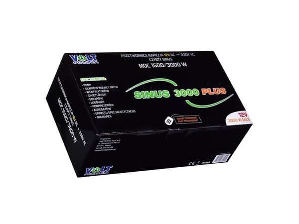 Volt SINUS 3000 omformer 12V/230V 1500/3000W