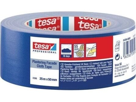 PRO tapematte i stoff UV 25 m 50 mm mørk blå