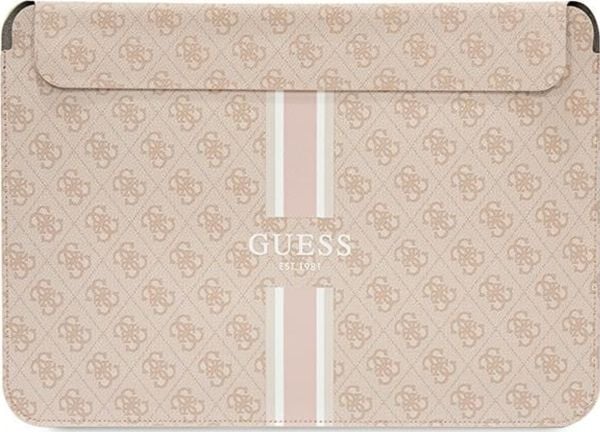 Guess-fodral Guess Sleeve GUCS16P4RPSP 16" rosa/pink 4G printed stripes