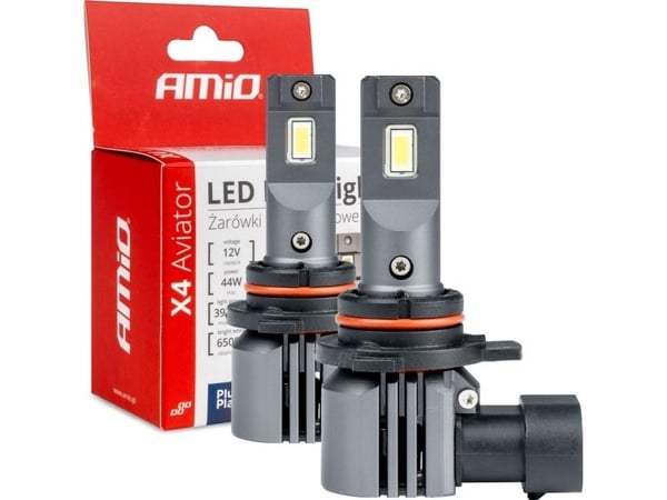 LED-strålkastare X4-series AVIATOR HIR2 9012 6500K max 44W AMIO-03768