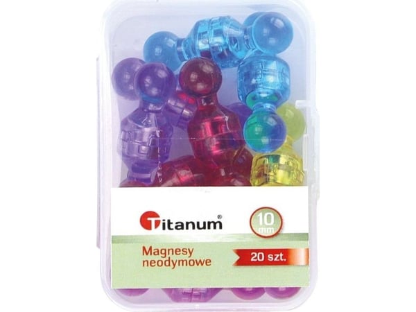 Titanum magnet neodym-miks 10 mm 20 stk Titanum Titanum magnet neodym-miks 10 mm 20 stk Titanum
