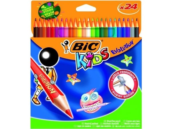 BIC 937515, Valikoidut värit, 24 kpl