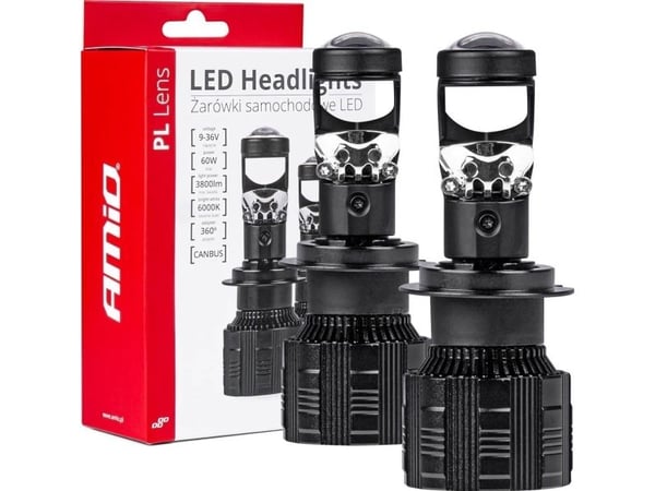 Automobilių LED lemputės pl linssi h7 amio-03668 amio-03668