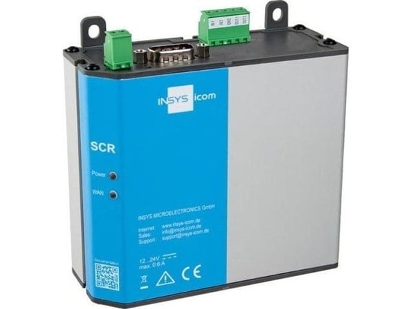 Insys Microelectronics SCR-E300, BGP, OSPF, RIP, RIP-2, RIPng, 10,100 Mbit/s, 105 mm, 42 mm, 90 mm, 283 g