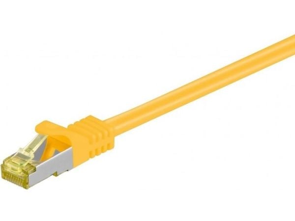 Goobay RJ-45 CAT7 0.5m, 0,5 m, Cat7, S/FTP (S-STP), RJ-45, RJ-45, Gult