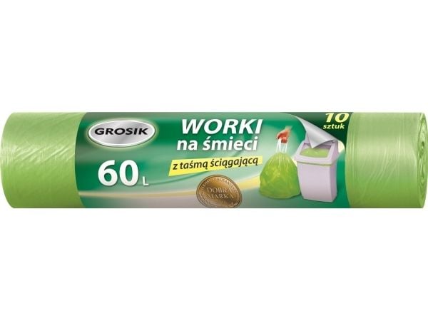 JAN Niezbedny Sarantis Jan Niezbedny Grosik søppelsekker med tape 60L 1 pk-10 stk