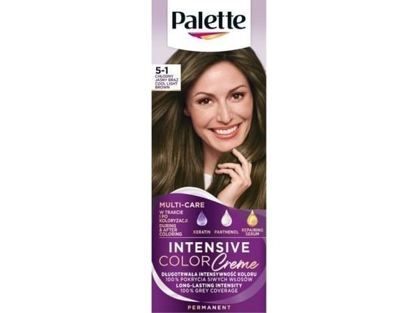 Schwarzkopf Palette Intensive Color Creme fargekrem nr 5-1 Cool Light Brown 1 pakke.