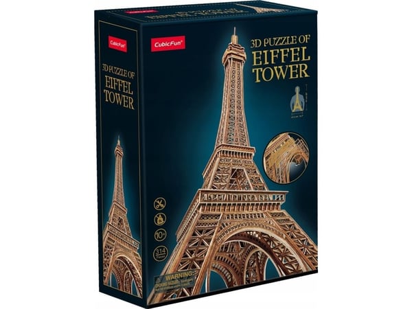 Cubic Fun 3D-puslespill 314 deler Eiffeltårnet