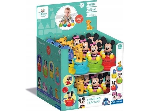 Clementoni Disney Baby Spinning Character, 1 vuosi/vuosia, Monivärinen