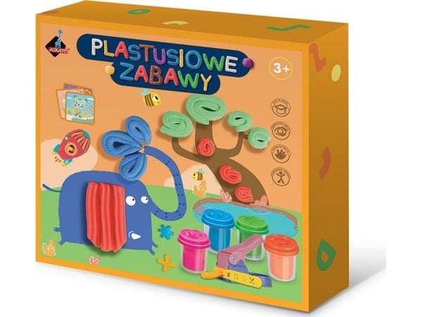 Askato sett med plastleketøy med ekstruder