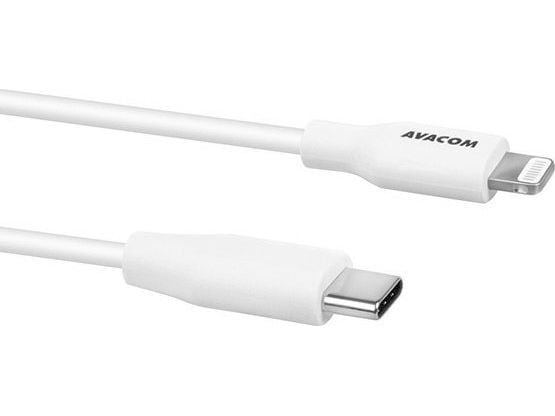 AVACOM MFIC-120W USB C-kabel - Lightning, MFI-sertifisering, 120 cm, hvit
