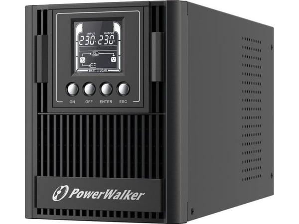 PowerWalker VFI 1000 AT - UPS - AC 80 - 300 V - 900 watt - 1000 VA - 9 Ah - RS-232, USB - utgangskontakter: 3