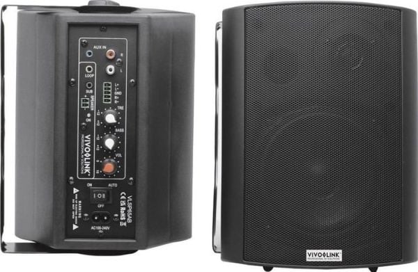 VivoLink VLSP65AB - Høyttalere - for høyttaleranlegg - 2.0-kanal - 30 watt - toveis - svart