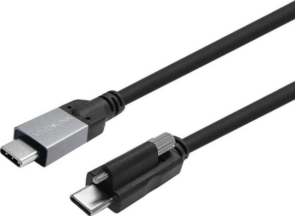 VivoLink - USB-kabel - USB-C (hann) skrubar til USB-C (hann) - USB 3.2 Gen 2 / DisplayPort 1.4 - 5 - 20 V - 5 A - 4 m - up to 20 Gbps data transfer...