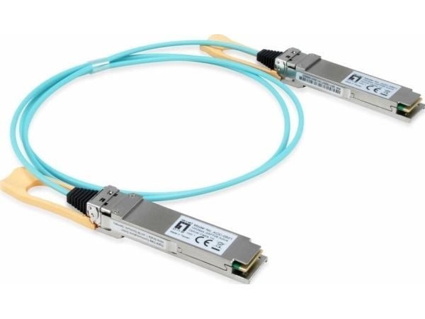 LevelOne - 100GBase-SR4-AOC direct attach cable - QSFP28 til QSFP28 - 1 m - fiberoptisk - IEEE 802.3bm - Active Optical Cable (AOC)