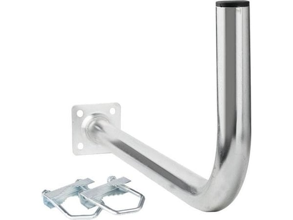 Extralink L600 BALCONY HANDLE MOUNT WITH U-BOLTS M8, Rustfritt stål, Vinkelbrakett, 16 kg, Stål, Generelle formål, Galvanisert belegg