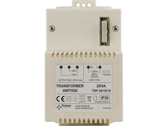 Pulsar transformator PULSAR AWT050 TRP 20VA/16V/18V