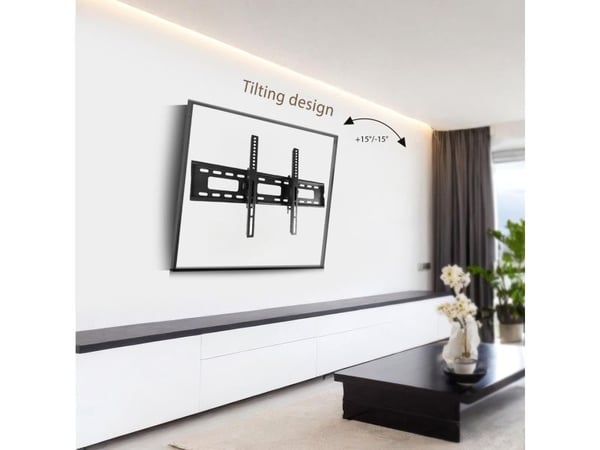 Maclean TV-holder, maks. VESA 600x400, 32-90", 80 kg, tilt reg. +15°~-15°, MC-421