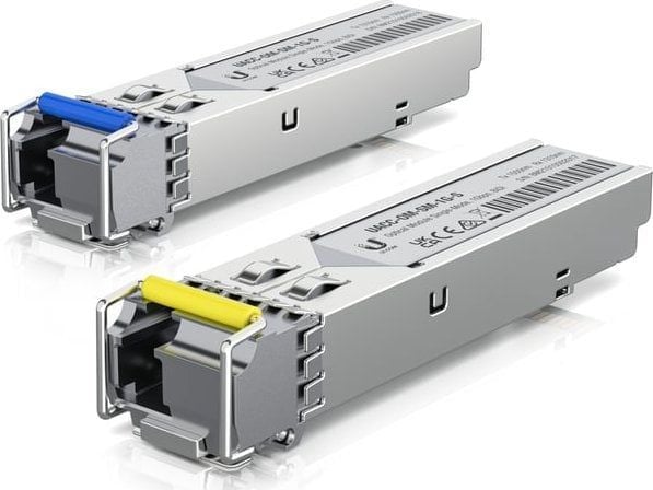 Ubiquiti - SFP (mini-GBIC) transceivermodul - 1GbE - 1000Base-BiDi - LC-enkeltmodus - opp til 3 km - 1310 nm / 1550 nm (en pakke 20)
