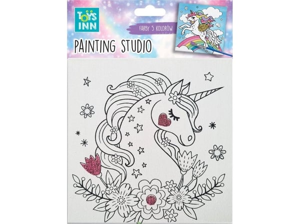 Canvas Unicorn Flowers malerisett STN 7922