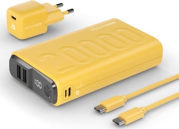 Ultron PB-20000, 20000 mAh, Keltainen